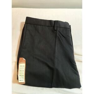 Haggar NWT Cool 18 Performance Pants Mens 44 29 Black Business Straight Classic
